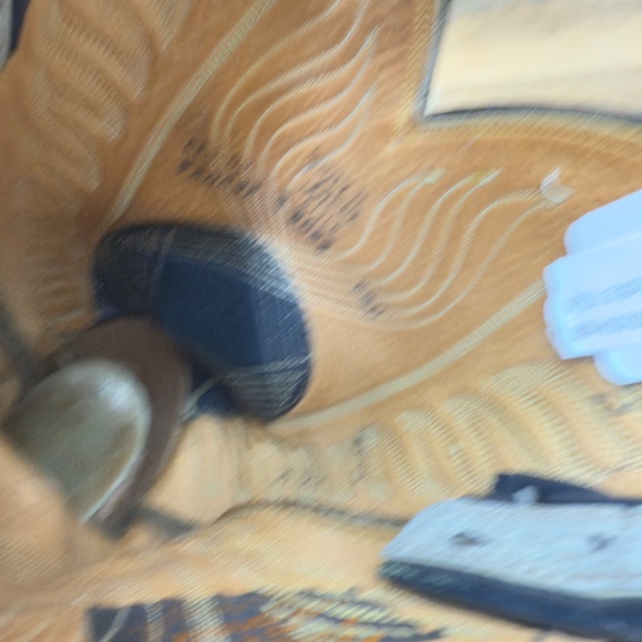 Tony Lama 8056 Mens size 9.5D Boots Black Label Blue Leather Cowboy Western - Picture 6 of 10